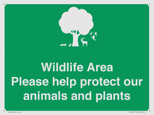 SV16907: Wildlife Area Please Help Protect our animals and plants