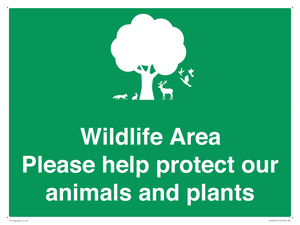 SV16907: Wildlife Area Please Help Protect our animals and plants