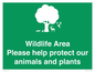 SV16907: Wildlife Area Please Help Protect our animals and plants
