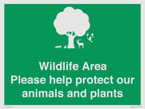 SV16907: Wildlife Area Please Help Protect our animals and plants