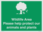SV16907: Wildlife Area Please Help Protect our animals and plants