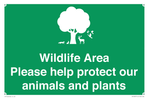 SV16907: Wildlife Area Please Help Protect our animals and plants