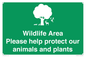 SV16907: Wildlife Area Please Help Protect our animals and plants
