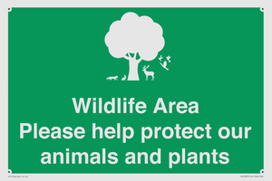 SV16907: Wildlife Area Please Help Protect our animals and plants