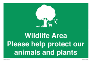 SV16907: Wildlife Area Please Help Protect our animals and plants