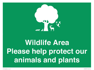 SV16907: Wildlife Area Please Help Protect our animals and plants