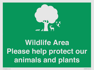 SV16907: Wildlife Area Please Help Protect our animals and plants