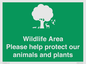 SV16907: Wildlife Area Please Help Protect our animals and plants