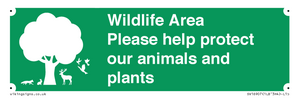 SV16907: Wildlife Area Please Help Protect our animals and plants