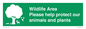 SV16907: Wildlife Area Please Help Protect our animals and plants