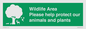 SV16907: Wildlife Area Please Help Protect our animals and plants