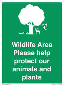 SV16907: Wildlife Area Please Help Protect our animals and plants