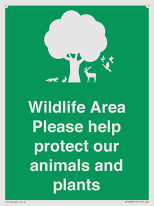 SV16907: Wildlife Area Please Help Protect our animals and plants