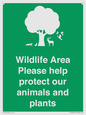 SV16907: Wildlife Area Please Help Protect our animals and plants