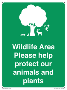 SV16907: Wildlife Area Please Help Protect our animals and plants