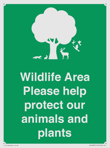 SV16907: Wildlife Area Please Help Protect our animals and plants