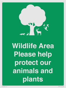 SV16907: Wildlife Area Please Help Protect our animals and plants