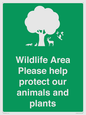 SV16907: Wildlife Area Please Help Protect our animals and plants