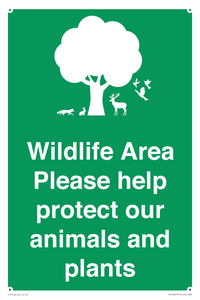 SV16907: Wildlife Area Please Help Protect our animals and plants