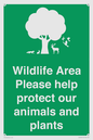 SV16907: Wildlife Area Please Help Protect our animals and plants
