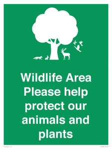 SV16907: Wildlife Area Please Help Protect our animals and plants
