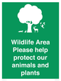 SV16907: Wildlife Area Please Help Protect our animals and plants
