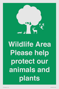 SV16907: Wildlife Area Please Help Protect our animals and plants