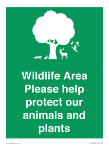 SV16907: Wildlife Area Please Help Protect our animals and plants