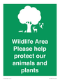 SV16907: Wildlife Area Please Help Protect our animals and plants