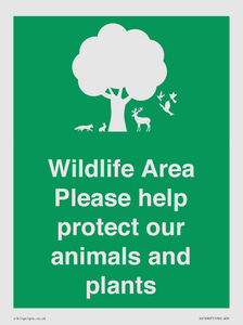 SV16907: Wildlife Area Please Help Protect our animals and plants