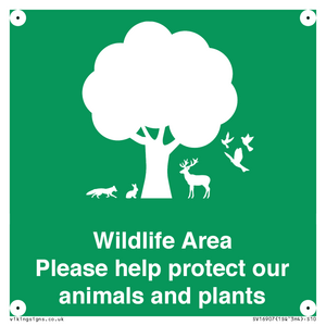 SV16907: Wildlife Area Please Help Protect our animals and plants