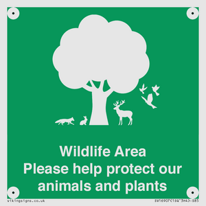 SV16907: Wildlife Area Please Help Protect our animals and plants