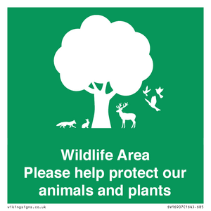 SV16907: Wildlife Area Please Help Protect our animals and plants