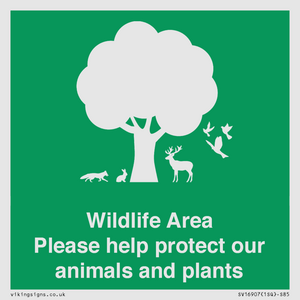 SV16907: Wildlife Area Please Help Protect our animals and plants