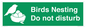 SV16915: Birds Nesting Do not disturb