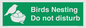 SV16915: Birds Nesting Do not disturb