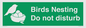 SV16915: Birds Nesting Do not disturb