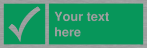 SV3003: Custom safe condition sign
