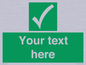 SV3003: Custom safe condition sign