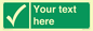 SV3003: Custom safe condition sign