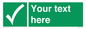 SV3003: Custom safe condition sign