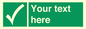 SV3003: Custom safe condition sign