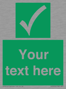 SV3003: Custom safe condition sign