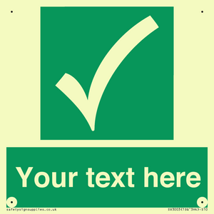 SV3003: Custom safe condition sign