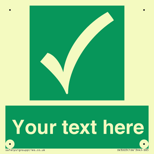 SV3003: Custom safe condition sign