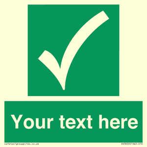 SV3003: Custom safe condition sign