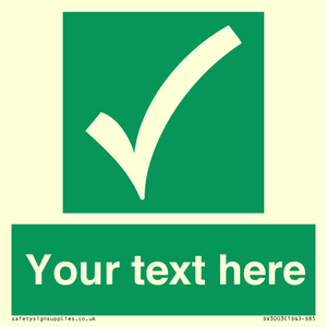 SV3003: Custom safe condition sign