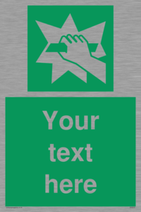 SV5215: Custom Break Glass Sign