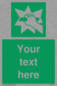 SV5215: Custom Break Glass Sign