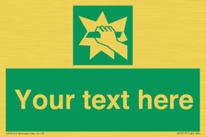 SV5215: Custom Break Glass Sign